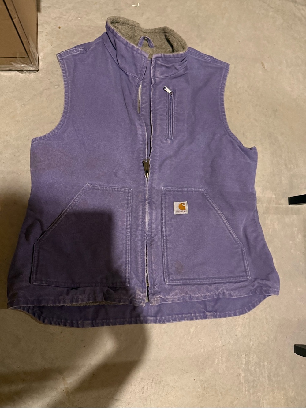 Carhartt Lavender Sherpa-Lined Vest